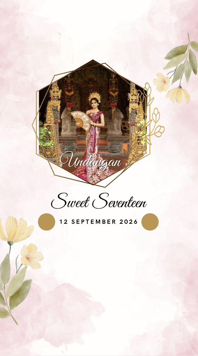 Undangan Sweet Seventeen Dayu Yuna